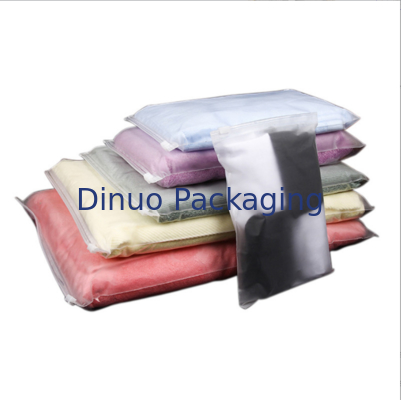 CPE PE transparente plástico helado bolso de cierre con cierre con rendimiento reciclable y a prueba de polvo
