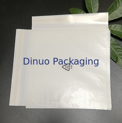 Bolsas de papel glassine blanco con sellado de tres lados con logotipo de reciclaje, embalaje ecológico de grado alimenticio para alimentos secos y manualidades