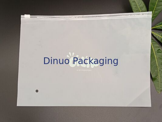 Almacenamiento helado CPE reutilizable apto para alimentos respetuoso del medio ambiente de la bolsa con cremallera para documentos de ropa