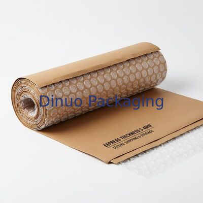 Expreso espesor de 3 a 4 mm Kraft Poly Bubble Wrap Material de embalaje protector diseñado para transporte y almacenamiento seguros
