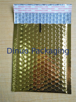 4 Layers Rose Gold Bubble Mailers , 380x330 #B4 Metallic Glamour Mailers