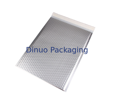 Autoadhesivo color plata de los anuncios publicitarios metálicos de la burbuja del papel de aluminio para el empaquetado postal