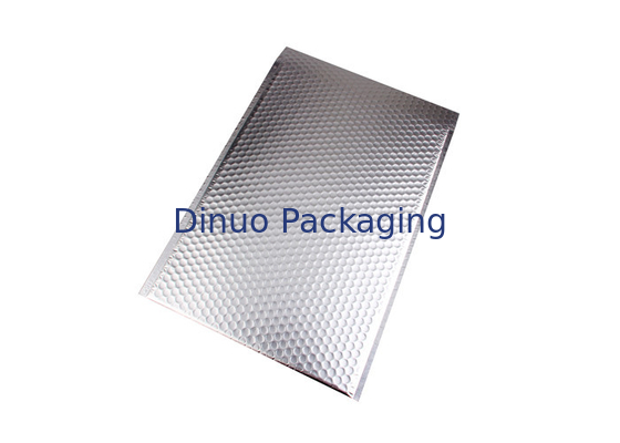 Autoadhesivo color plata de los anuncios publicitarios metálicos de la burbuja del papel de aluminio para el empaquetado postal