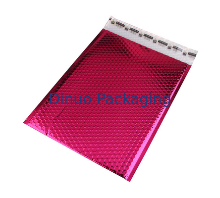 Los anuncios publicitarios rosados metálicos antiestáticos de la burbuja, plástico de burbujas empaquetan 135x210 #-AC