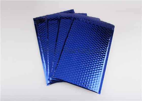 Sobres acolchados azules resistentes de los anuncios publicitarios metálicos de la burbuja de agua 8,5" X14.5” #3