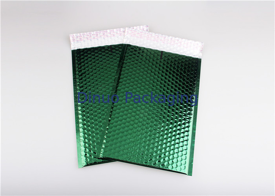 Sobres acolchados verde oscuro del cuadrado del color de los anuncios publicitarios metálicos de la burbuja de Tearproof