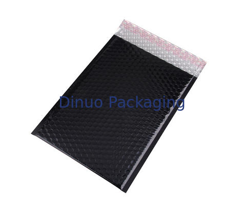 Prenda impermeable biodegradable de los anuncios publicitarios metálicos negros durables de la burbuja para enviar