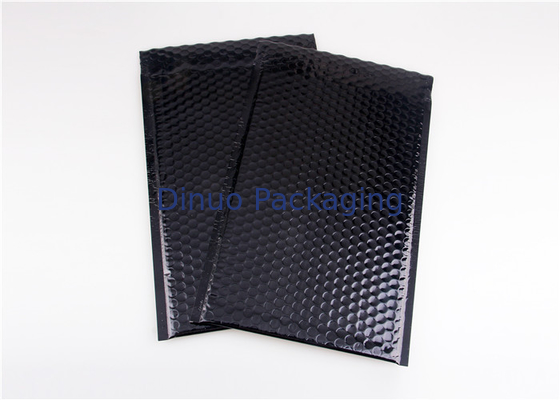 Prenda impermeable biodegradable de los anuncios publicitarios metálicos negros durables de la burbuja para enviar