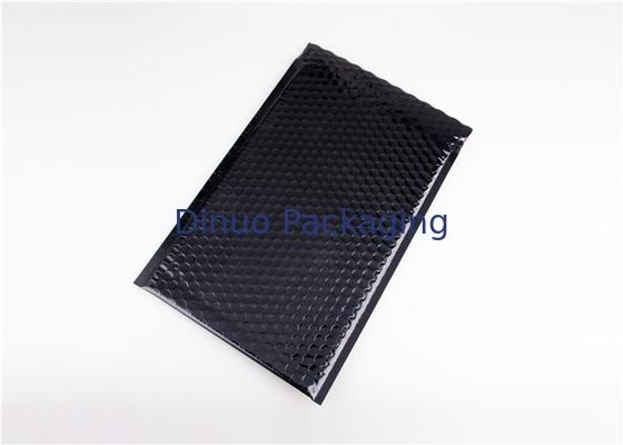 Prenda impermeable biodegradable de los anuncios publicitarios metálicos negros durables de la burbuja para enviar