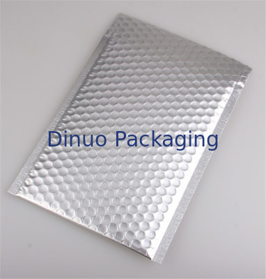 Los bolsos de burbuja de plata del segundito del #B del bolso 15x210m m del anuncio publicitario de la burbuja para el transporte engrasan resistente