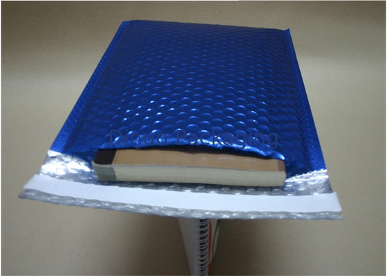Sobres de envío de la burbuja decorativa metálica azul para la compañía de mensajero usando
