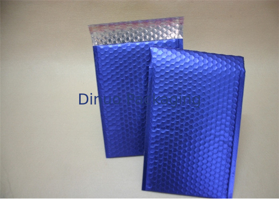 Sobres de envío de la burbuja decorativa metálica azul para la compañía de mensajero usando