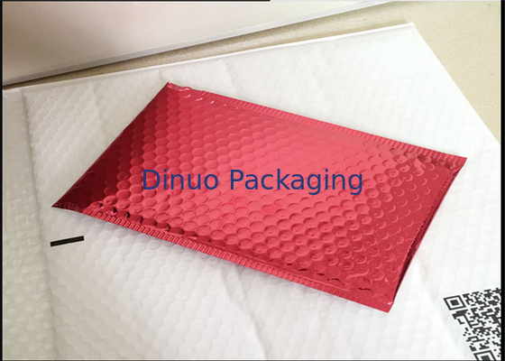 Bolsos de burbuja estáticos antis rojos biodegradables para el material del #B VMPET del juguete 115x210m m