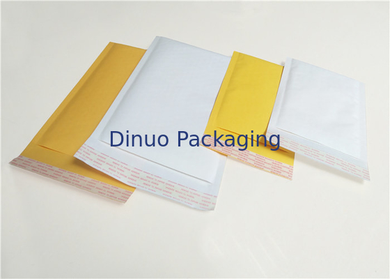 Anuncios publicitarios de la burbuja de Kraft de la talla 4 del envío, sobres de envío blancos/del amarillo 9,5" X14”