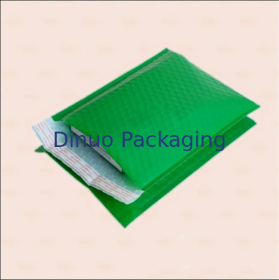 Sello auto-adhesivo de la burbuja del color verde de los anuncios publicitarios de la talla 1 de aire del sobre polivinílico de la burbuja