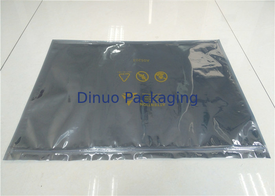 Ziplock modificado para requisitos particulares ESD del logotipo que protege la prueba estática de los bolsos para el empaquetado del PWB/de IC