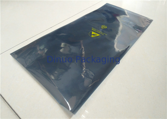 Ziplock modificado para requisitos particulares ESD del logotipo que protege la prueba estática de los bolsos para el empaquetado del PWB/de IC