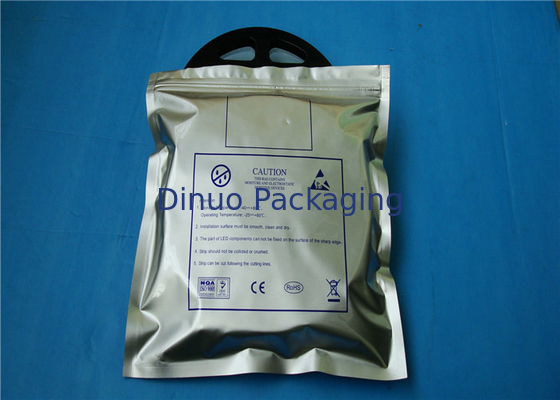 A prueba de humedad levántese los bolsos del papel de aluminio con parásitos atmosféricos antis de la muesca de la cremallera y del rasgón