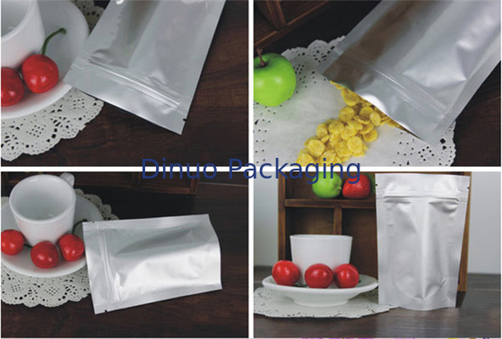 Superficie de plata impresa aduana de las bolsas del papel de aluminio para el empaquetado de la electrónica