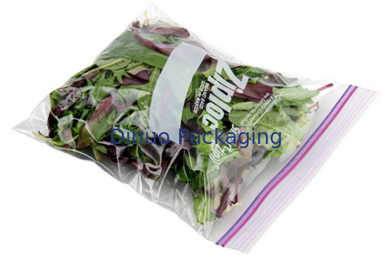 Las bolsas de plástico que se puede volver a sellar para el acondicionamiento de los alimentos, las bolsas de plástico impresas aduana ZipLock