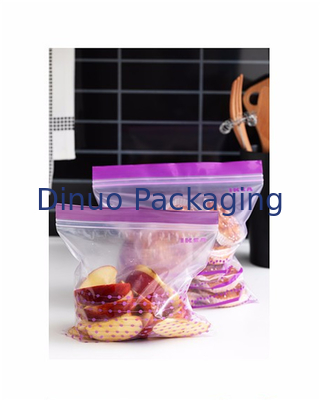 Las bolsas de plástico que se puede volver a sellar para el acondicionamiento de los alimentos, las bolsas de plástico impresas aduana ZipLock