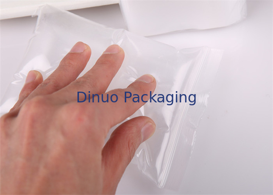 Las bolsas de plástico claras Ziplock herméticas #100*160mm del PE para el empaquetado líquido