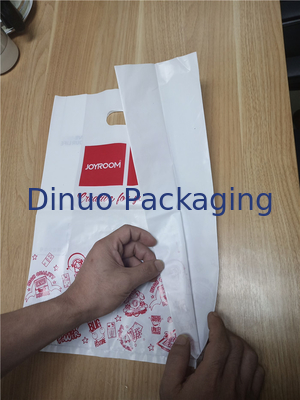 Bolsos de compras de empaquetado impresos aduana biodegradable de la ropa de los bolsos 265x360m m