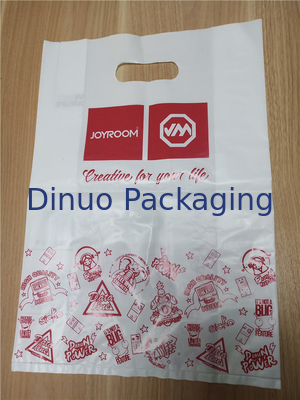 Bolsos de compras de empaquetado impresos aduana biodegradable de la ropa de los bolsos 265x360m m