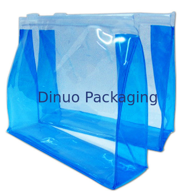 Bolso del viaje del PVC del PVC cosmético claro de encargo del bolso/del artículo de tocador con la cremallera