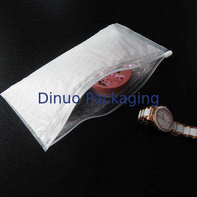 El PE transparente rellenado con la cremallera de la burbuja empaqueta tamaño modificado para requisitos particulares bolsillo que viaja de la joyería preciosa