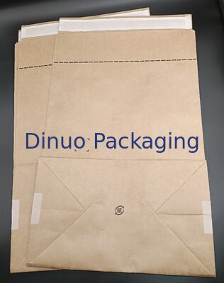 Tamaño personalizado Autoadhesivo Bolsas de papel Kraft marrón de fondo cuadrado Envases ecológicos reciclables para regalos Documentos Artesanía