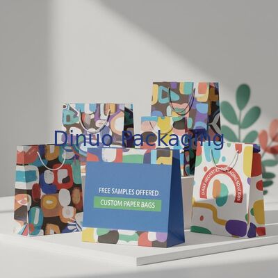 Muestras Gratis Ofrecidas Bolsas de Papel Personalizadas con Impresión en Huecograbado 1 9 Colores Perfectas para Soluciones de Empaque de Artículos de Uso Diario